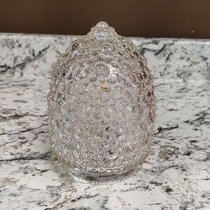 Vintage Clear Textured Glass Replacement Globe
